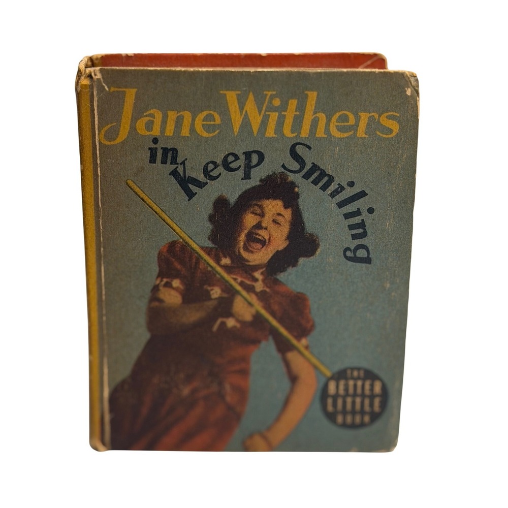 VTG Jane Withers in Keep Smiling Better Little Book 1463 Whitman Movie 1938 Blue